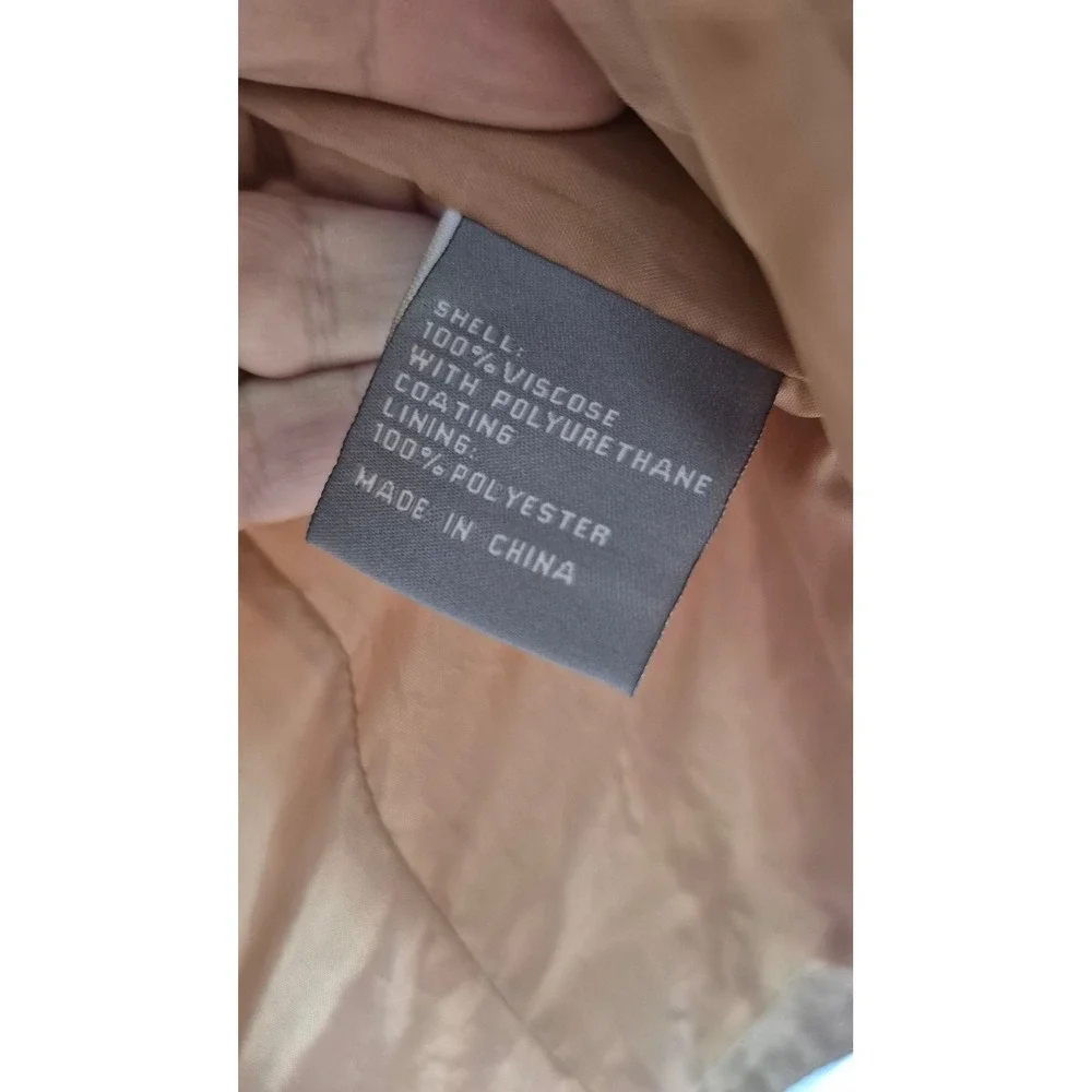 Bagatelle Tan Faux Leather Moto Jacket Western Biker XS‎